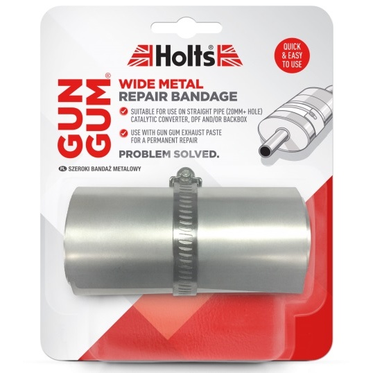 Holts Gun Gum Wide-Banda Metalica Pentru Repararea Tobelor De Esapament HREP0059A